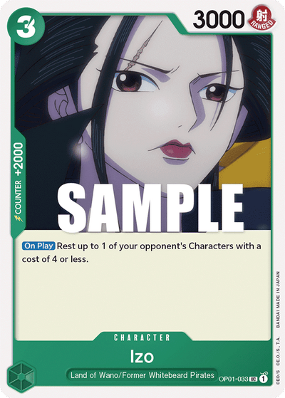 Izo OP01-033 Romance Dawn One Piece Karte