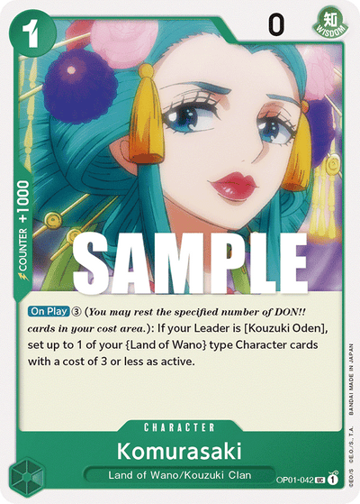 Komurasaki OP01-042 Romance Dawn One Piece Karte