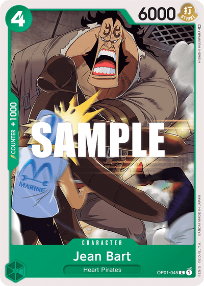 Jean Bart OP01-045 Romance Dawn One Piece Karte