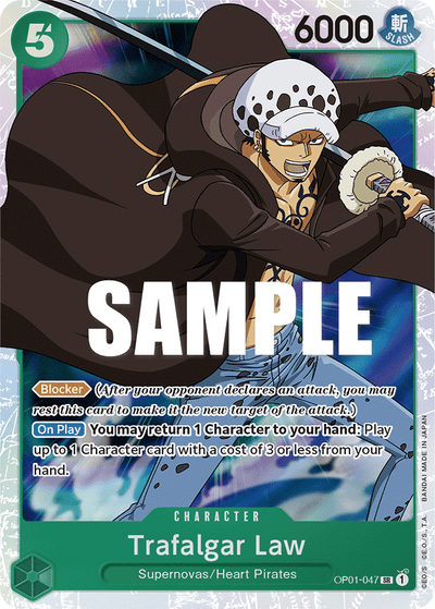 Trafalgar Law OP01-047 Romance Dawn One Piece Karte
