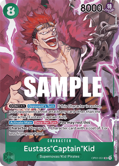 Eustass"Captain"Kid OP01-051 (Parallel 1) Romance Dawn One Piece Karte