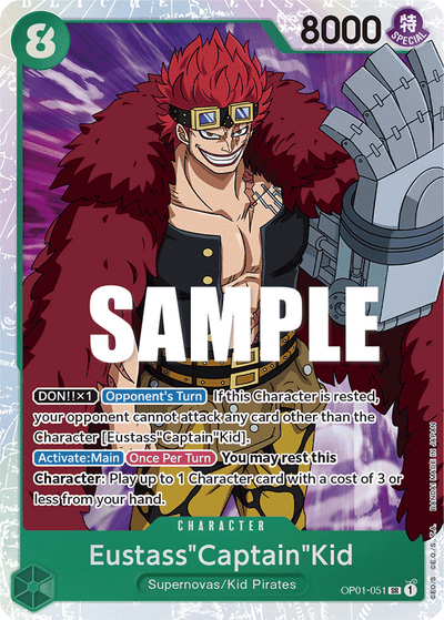 Eustass"Captain"Kid OP01-051 Romance Dawn One Piece Karte