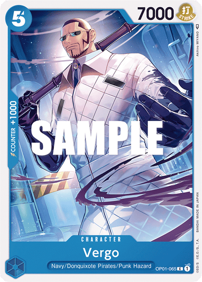 Vergo OP01-065 Romance Dawn One Piece Karte