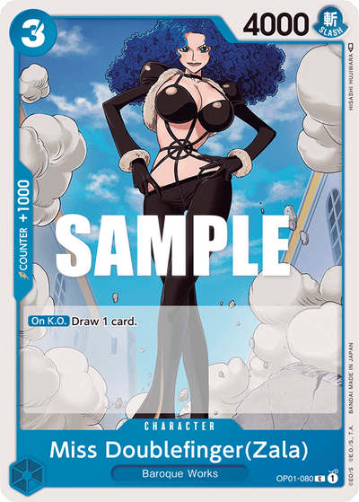 Miss Doublefinger(Zala) OP01-080 Romance Dawn One Piece Karte