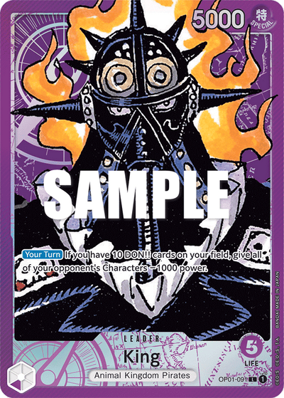 King OP01-091 (Parallel 1) Romance Dawn One Piece Karte