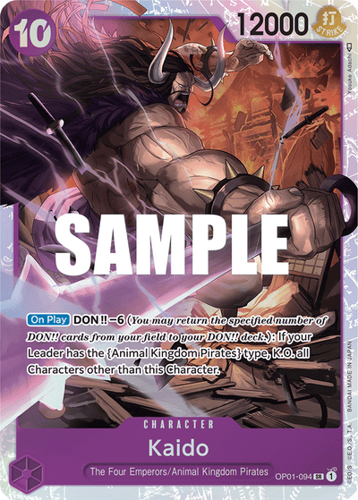 Kaido OP01-094 Romance Dawn One Piece Karte