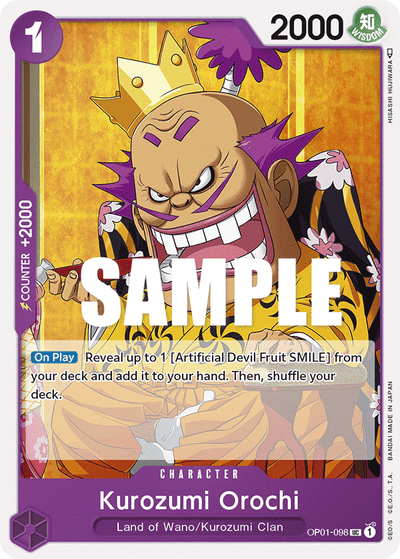 Kurozumi Orochi OP01-098 Romance Dawn One Piece Karte