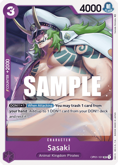 Sasaki OP01-101 Romance Dawn One Piece Karte