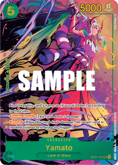 Yamato OP01-121 (Parallel 1) Romance Dawn One Piece Karte