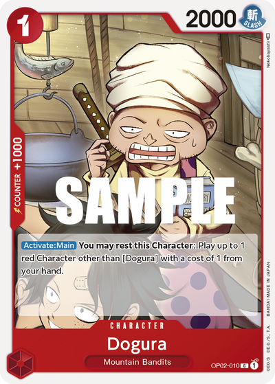 Dogura OP02-010 Paramount War One Piece Karte