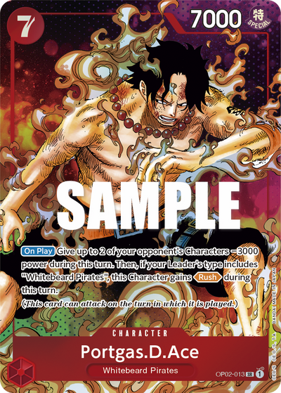 Portgas.D.Ace OP02-013 (Parallel 1) Paramount War One Piece Karte