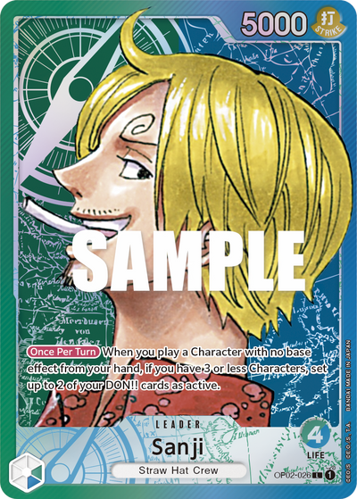 Sanji OP02-026 (Parallel 1) Paramount War One Piece Karte