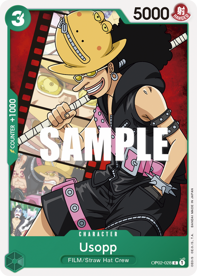 Usopp OP02-028 Paramount War One Piece Karte