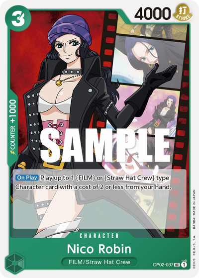 Nico Robin OP02-037 Paramount War One Piece Karte