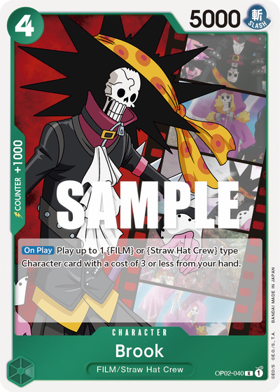 Brook OP02-040 Paramount War One Piece Karte