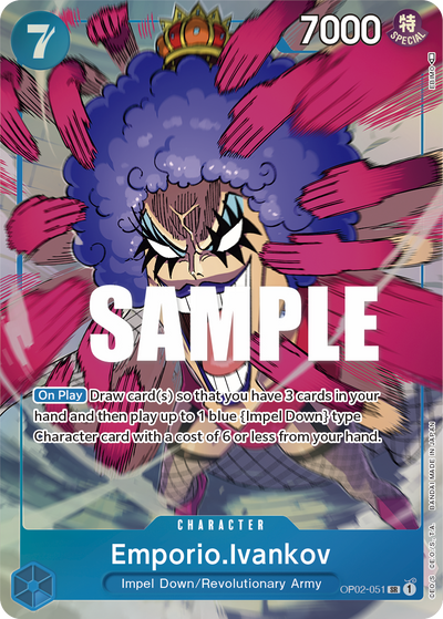 Emporio.Ivankov OP02-051 (Parallel 1) Paramount War One Piece Karte