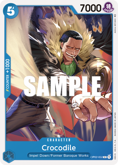 Crocodile OP02-053 Paramount War One Piece Karte