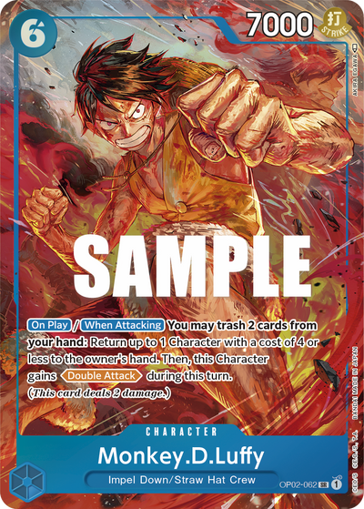 Monkey.D.Luffy OP02-062 (Parallel 1) Paramount War One Piece Karte