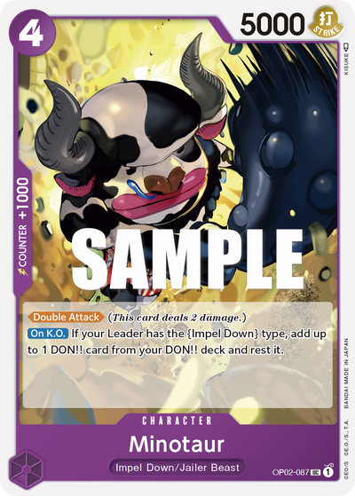 Minotaur OP02-087 Paramount War One Piece Karte