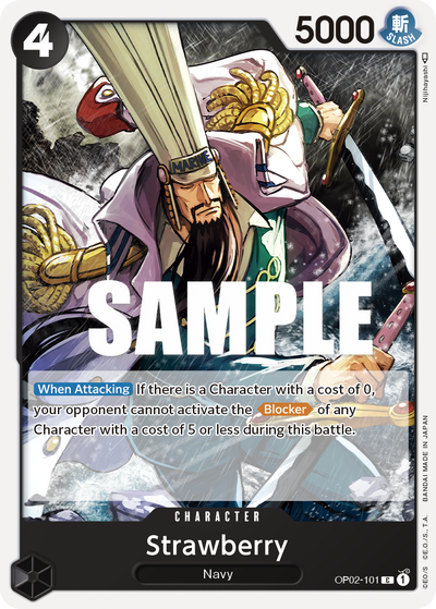 Strawberry OP02-101 Paramount War One Piece Karte