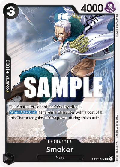 Smoker OP02-102 Paramount War One Piece Karte