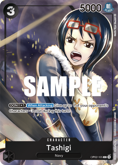Tashigi OP02-105 (Parallel 1) Paramount War One Piece Karte