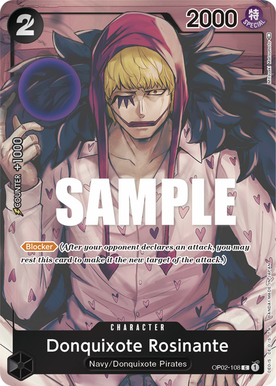 Donquixote Rosinante OP02-108 (Parallel 1) Paramount War One Piece Karte