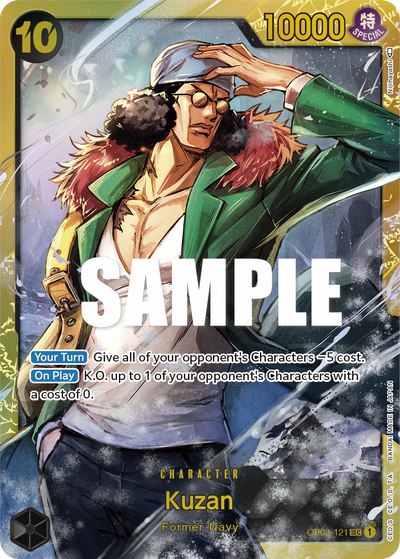 Kuzan OP02-121 Paramount War One Piece Karte