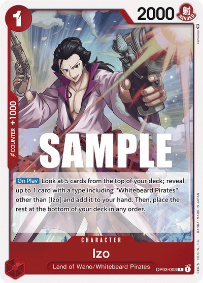 Izo OP03-003 Pillars of Strength One Piece Karte
