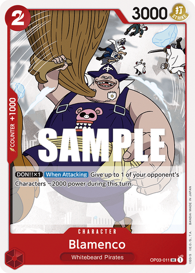 Blamenco OP03-011 Pillars of Strength One Piece Karte