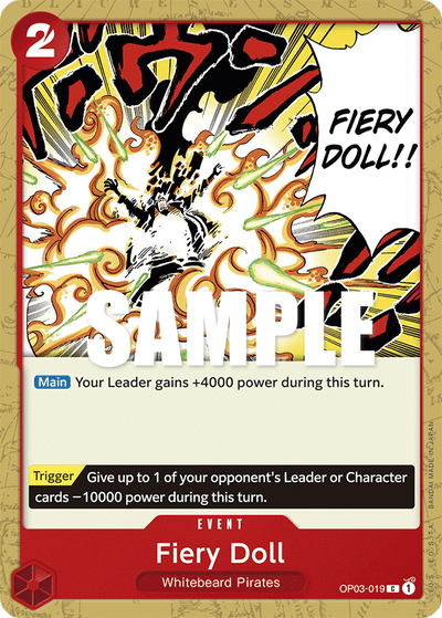 Fiery Doll OP03-019 Pillars of Strength One Piece Karte