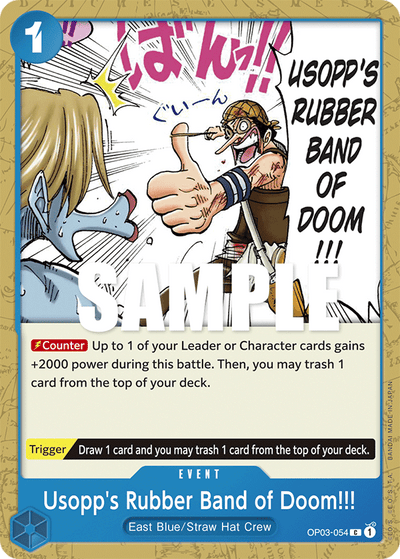 Usopp's Rubber Band of Doom!!! OP03-054 Pillars of Strength One Piece Karte