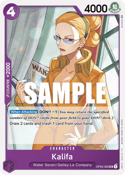 Kalifa OP03-060 Pillars of Strength One Piece Karte