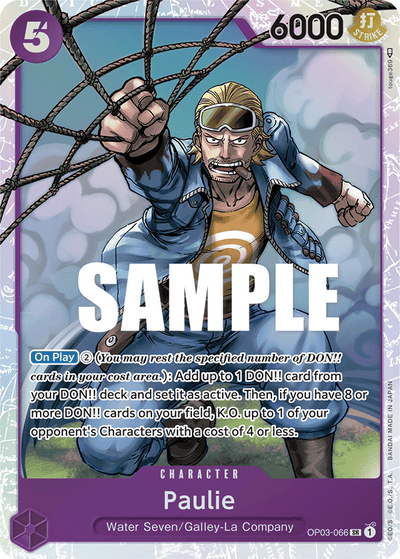 Paulie OP03-066 Pillars of Strength One Piece Karte