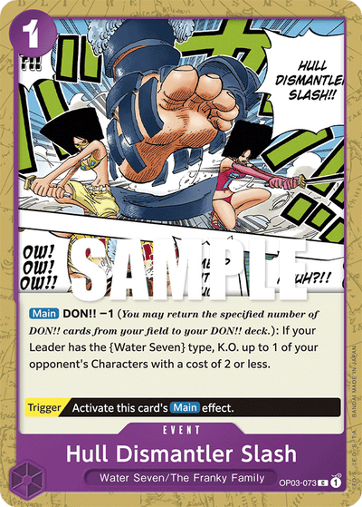 Hull Dismantler Slash OP03-073 Pillars of Strength One Piece Karte