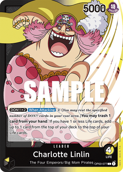 Charlotte Linlin OP03-077 Pillars of Strength One Piece Karte