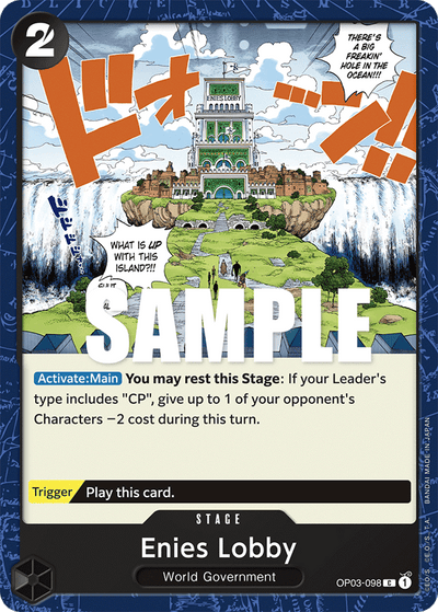 Enies Lobby OP03-098 Pillars of Strength One Piece Karte