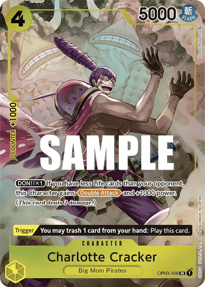 Charlotte Cracker OP03-108 (Parallel 1) Pillars of Strength One Piece Karte