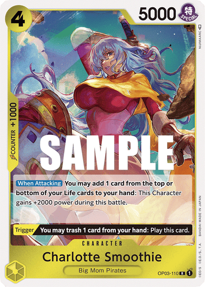 Charlotte Smoothie OP03-110 Pillars of Strength One Piece Karte