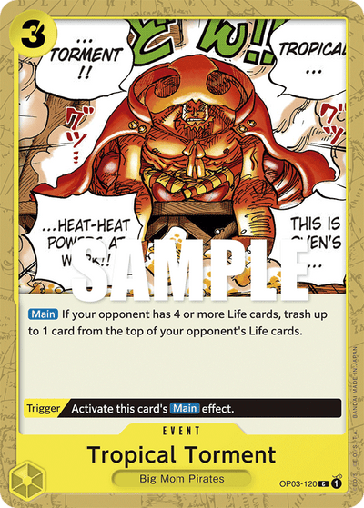 Tropical Torment OP03-120 Pillars of Strength One Piece Karte