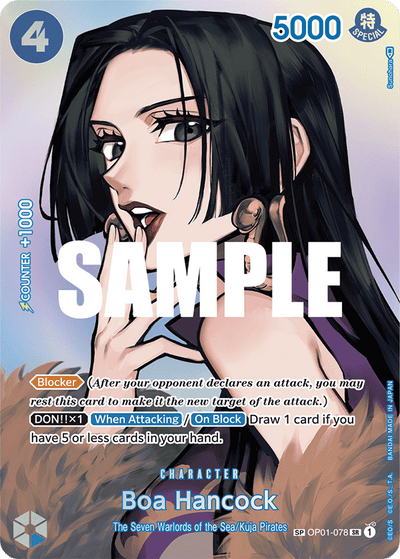 Boa Hancock OP01-078 (Parallel 2) Kingdoms of Intrigue One Piece Karte