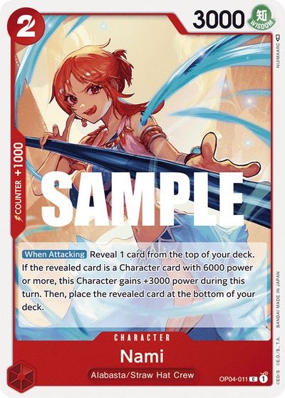 Nami OP04-011 Kingdoms of Intrigue One Piece Karte