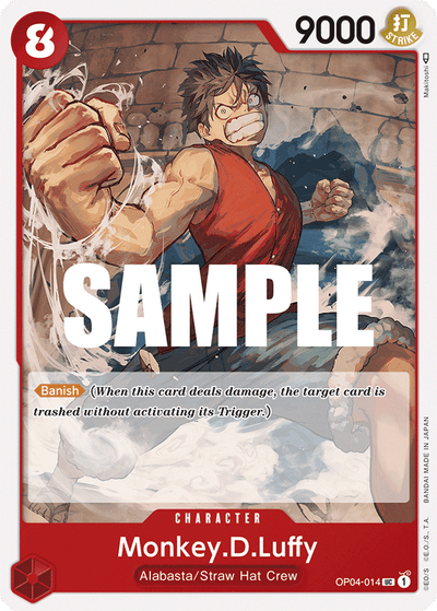 Monkey.D.Luffy OP04-014 Kingdoms of Intrigue One Piece Karte