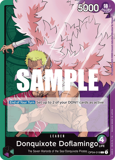 Donquixote Doflamingo OP04-019 Kingdoms of Intrigue One Piece Karte