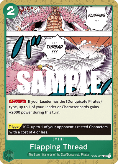 Flapping Thread OP04-037 Kingdoms of Intrigue One Piece Karte