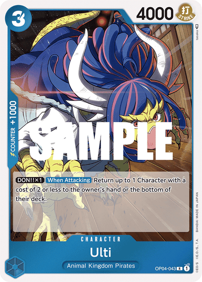 Ulti OP04-043 Kingdoms of Intrigue One Piece Karte