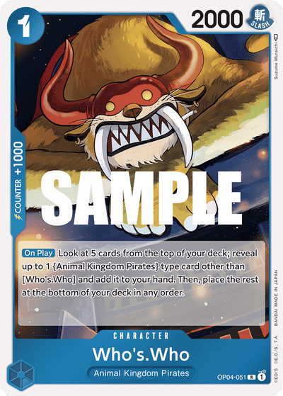 Who's.Who OP04-051 Kingdoms of Intrigue One Piece Karte