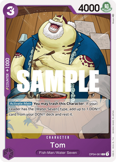 Tom OP04-061 Kingdoms of Intrigue One Piece Karte