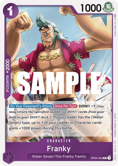 Franky OP04-063 Kingdoms of Intrigue One Piece Karte