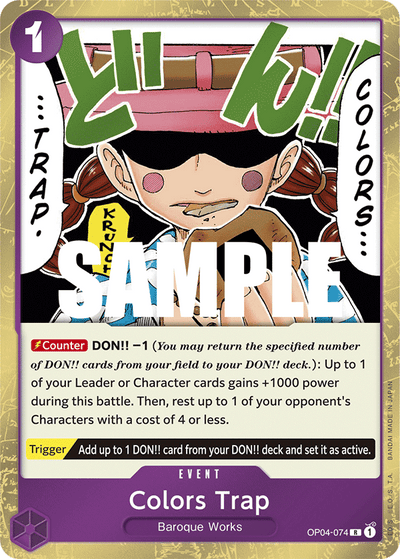 Colors Trap OP04-074 Kingdoms of Intrigue One Piece Karte